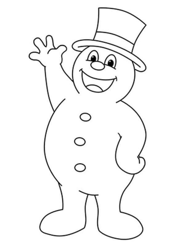 Frosty der Schneemann druckbare einfach
