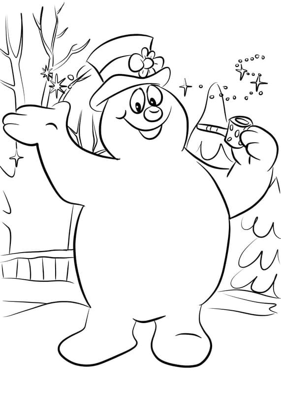 Frosty der Schneemann druckbare für Kinder