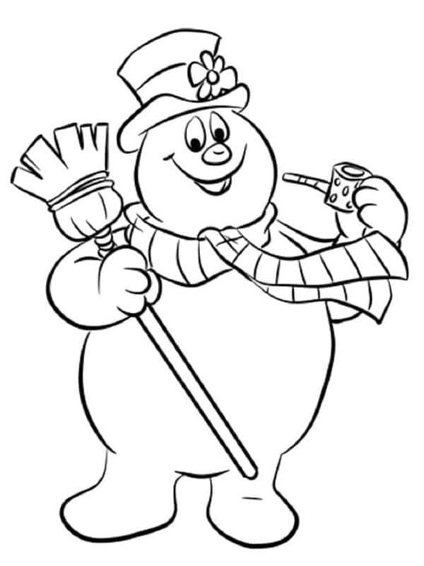 Frosty der Schneemann druckbare schlicht
