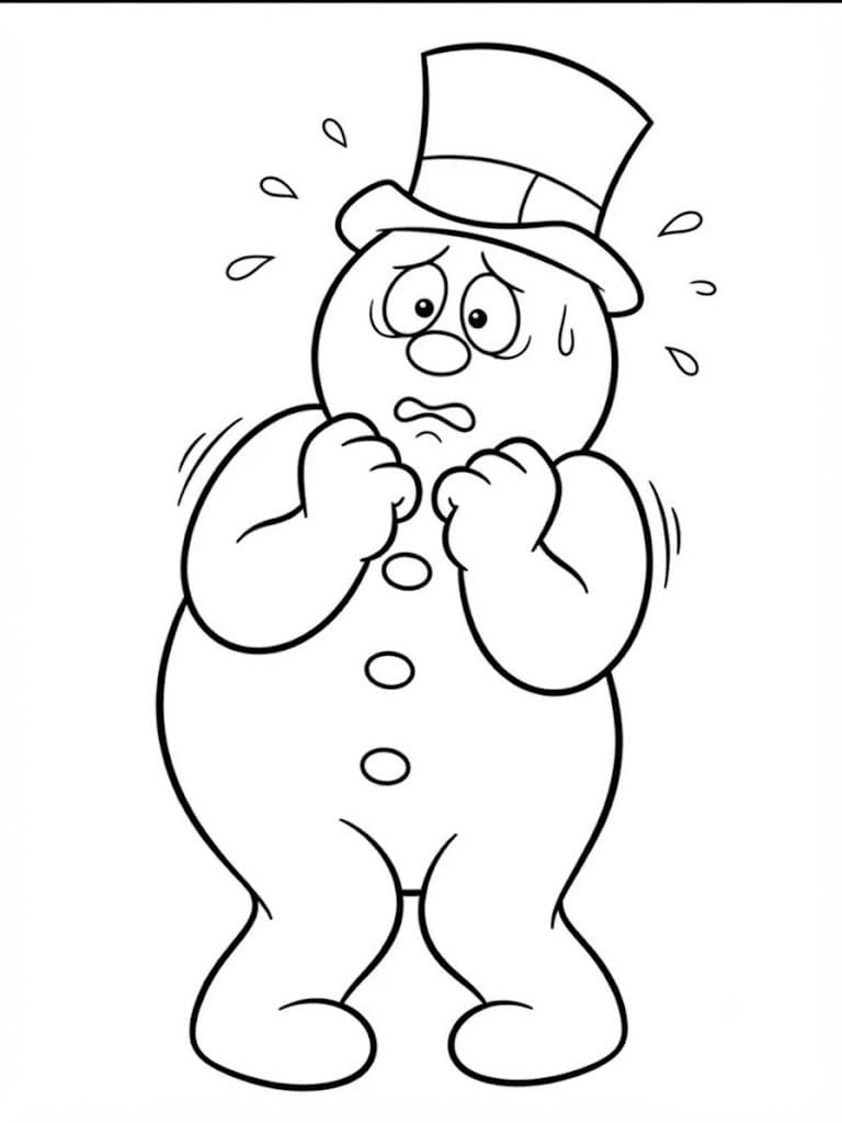 Frosty der Schneemann kostenlos druckbare