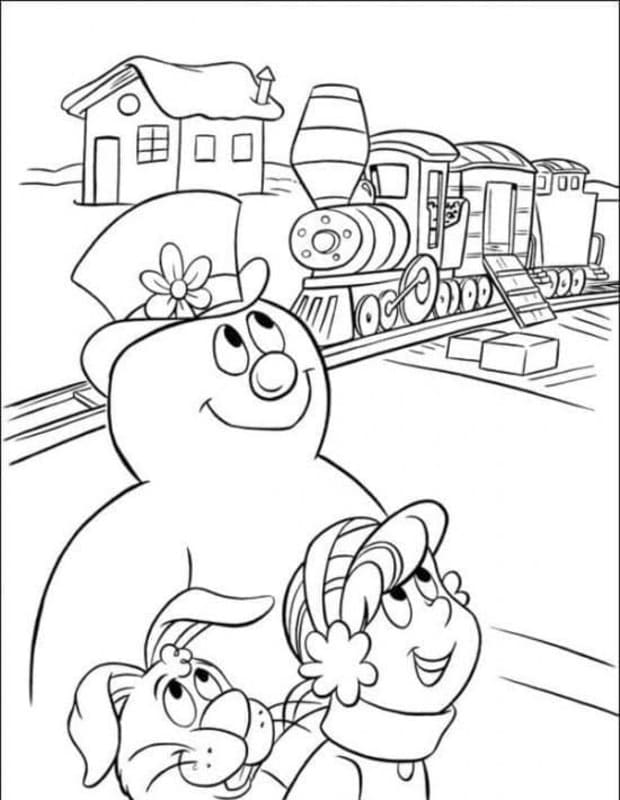 Frosty der Schneemann kostenlos druckbare basisch