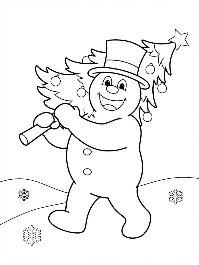 Frosty der Schneemann kostenlos druckbare für Kinder