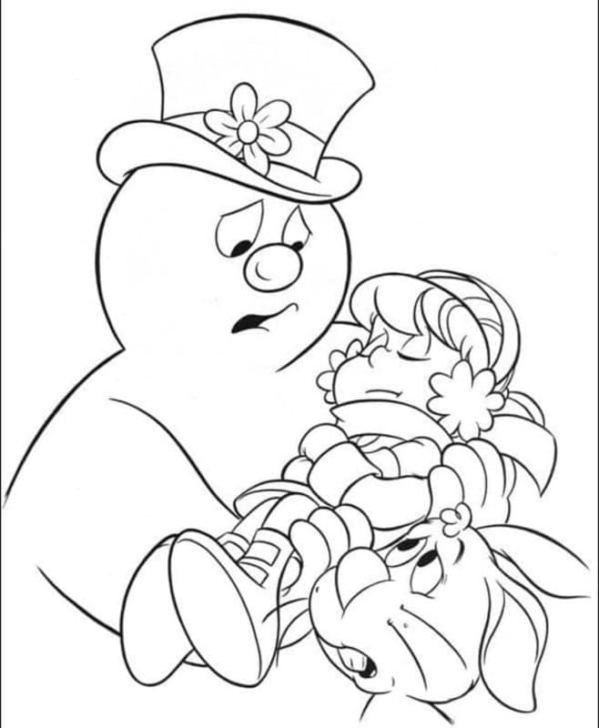 Frosty der Schneemann kostenlos schlicht