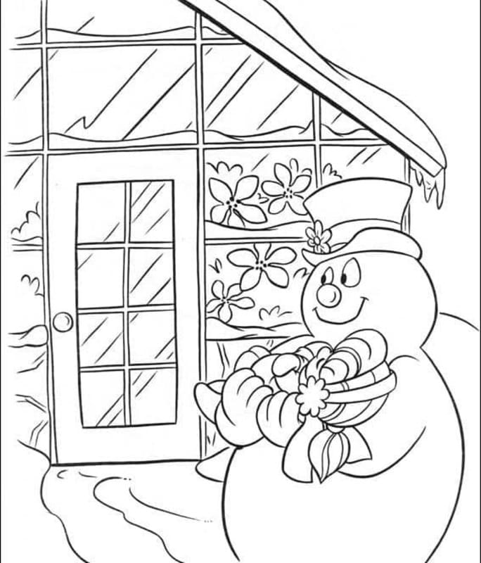 Frosty der Schneemann zum Ausdrucken