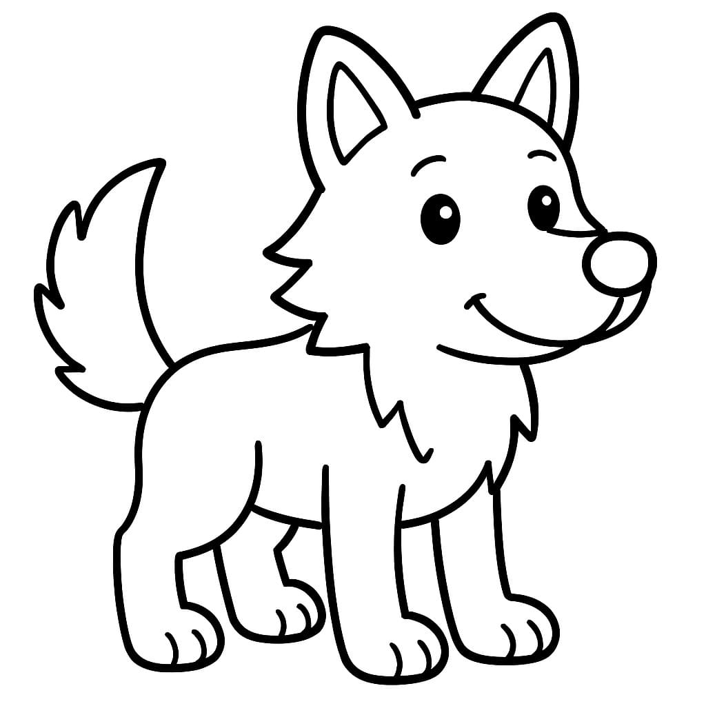 Kojote coloring pages