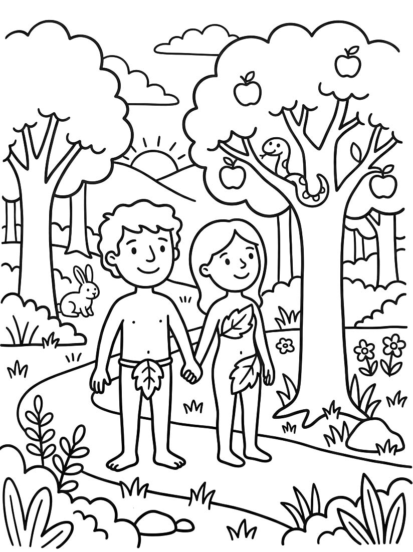 Kostenlos Adam und Eva