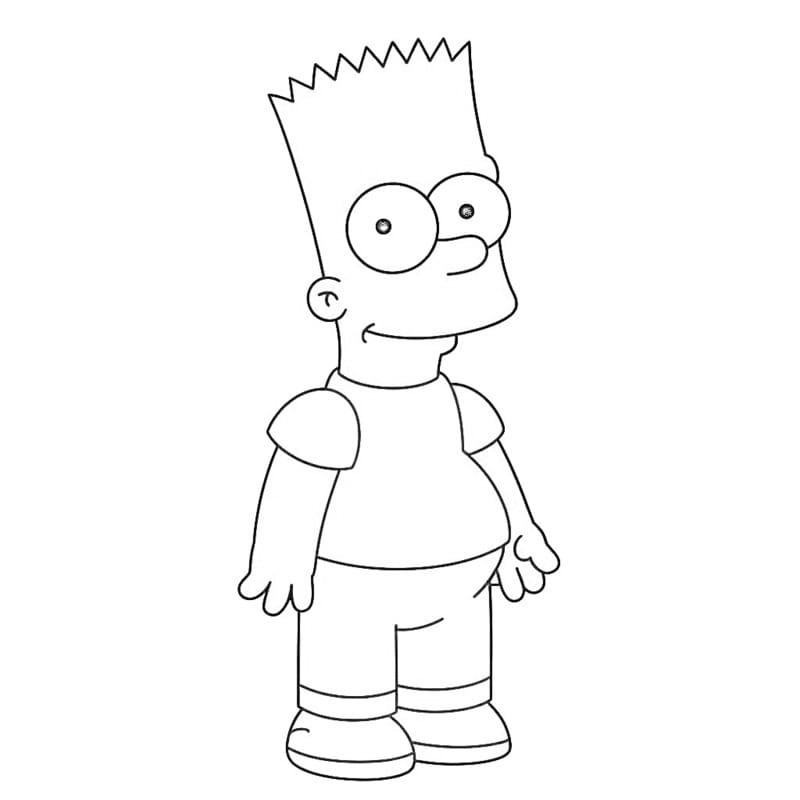 Kostenlos Druckbare Bart Simpson