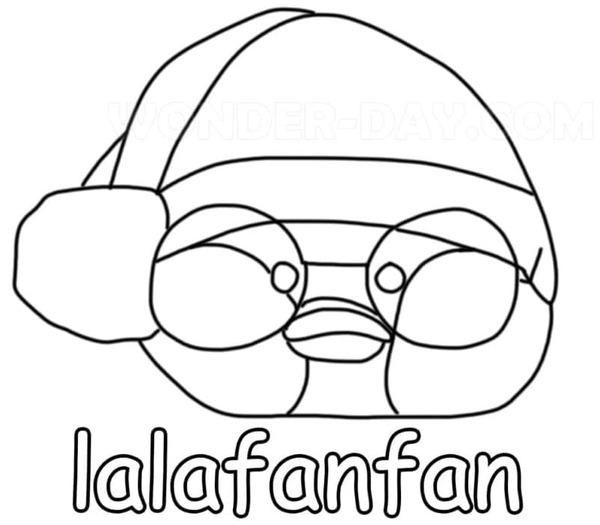 Lalafanfan druckbare schlicht