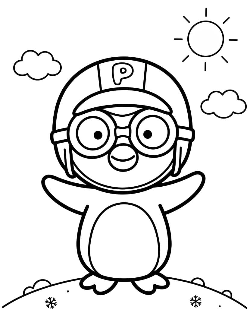 Pororo druckbare basisch