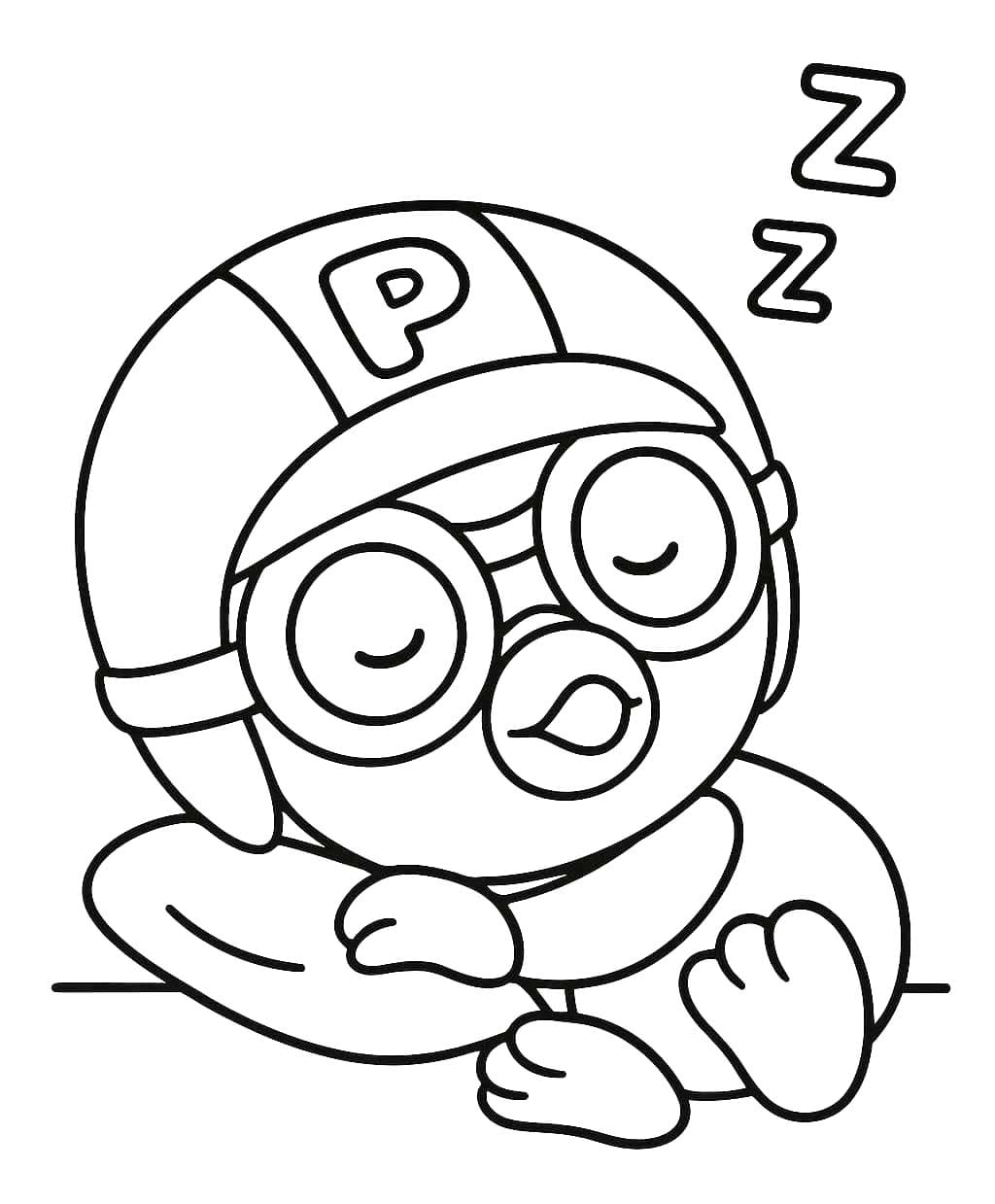 Pororo druckbare einfach