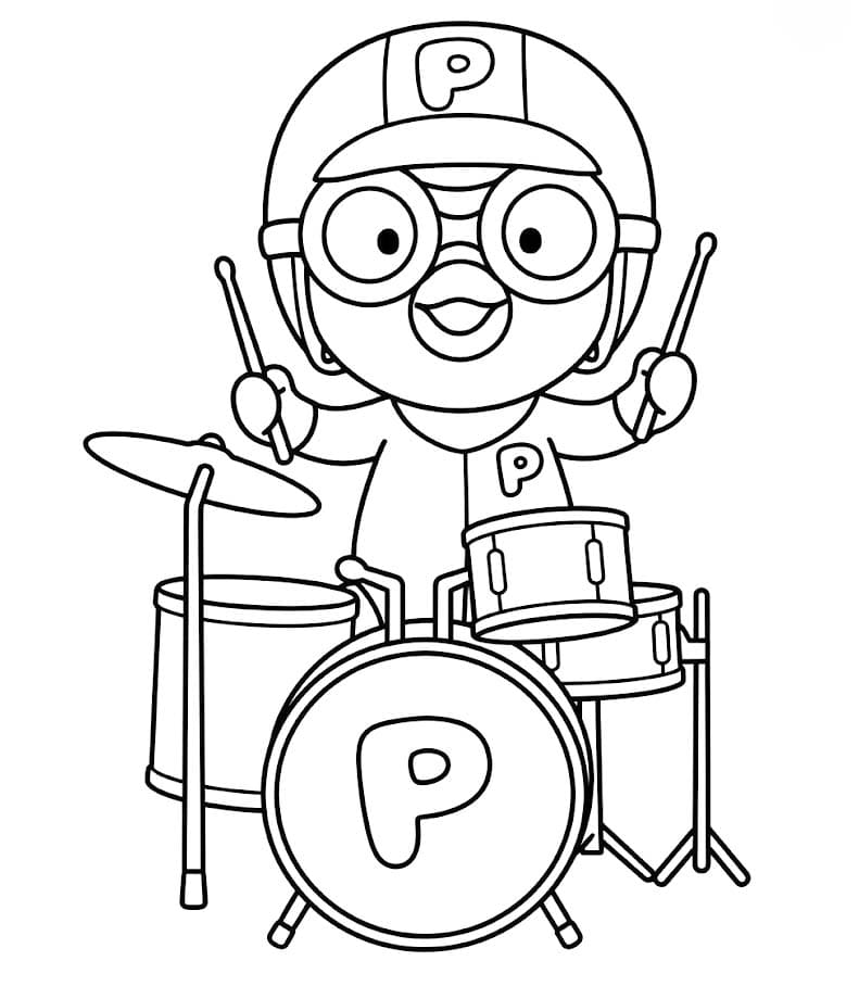Pororo kostenlos druckbare schlicht
