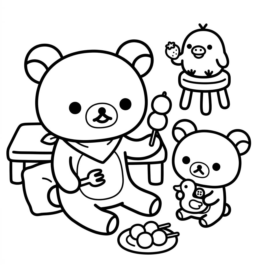Rilakkuma druckbare für Kinder