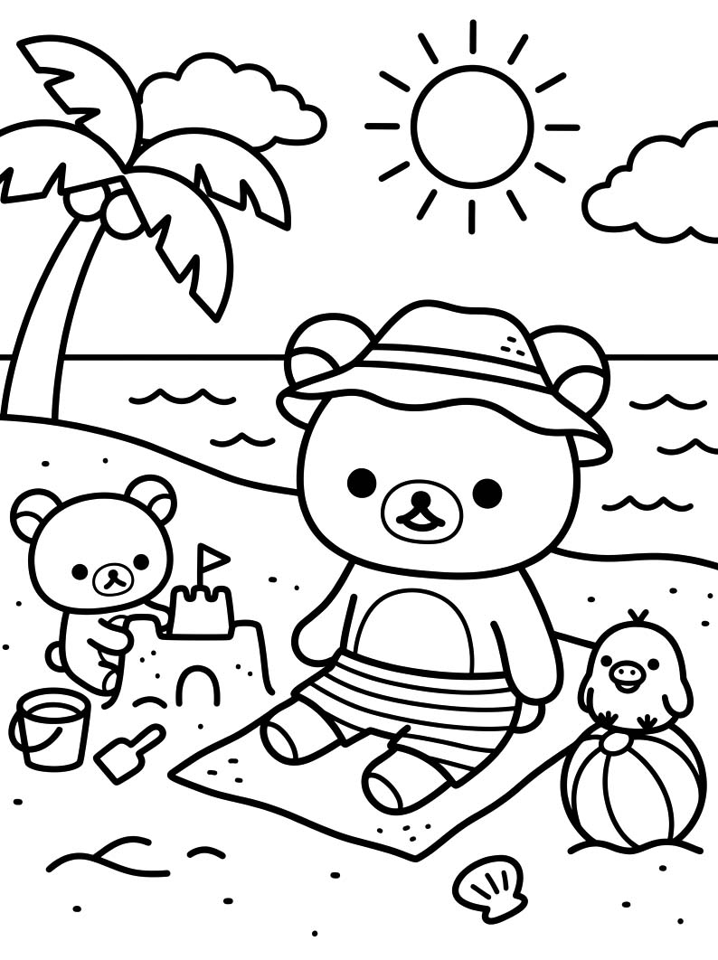 Rilakkuma kostenlos druckbare basisch