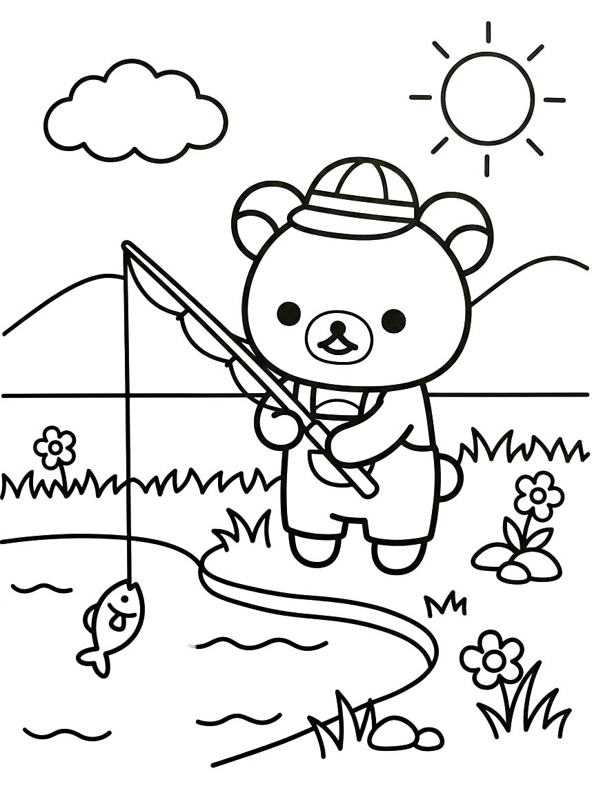 Rilakkuma kostenlos druckbare schlicht