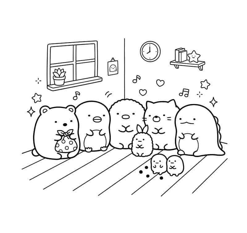 Sumikko Gurashi druckbare
