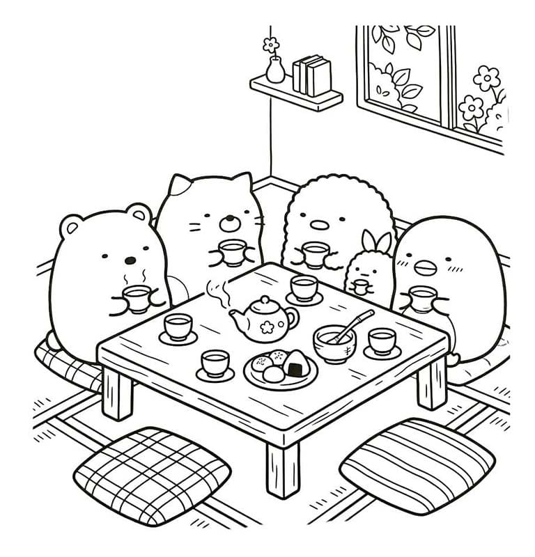 Sumikko Gurashi druckbare basisch