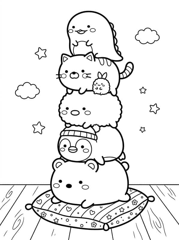 Sumikko Gurashi druckbare einfach