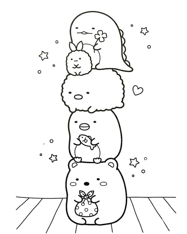 Sumikko Gurashi druckbare schlicht