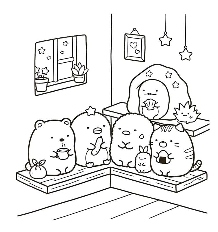 Sumikko Gurashi kostenlos druckbare