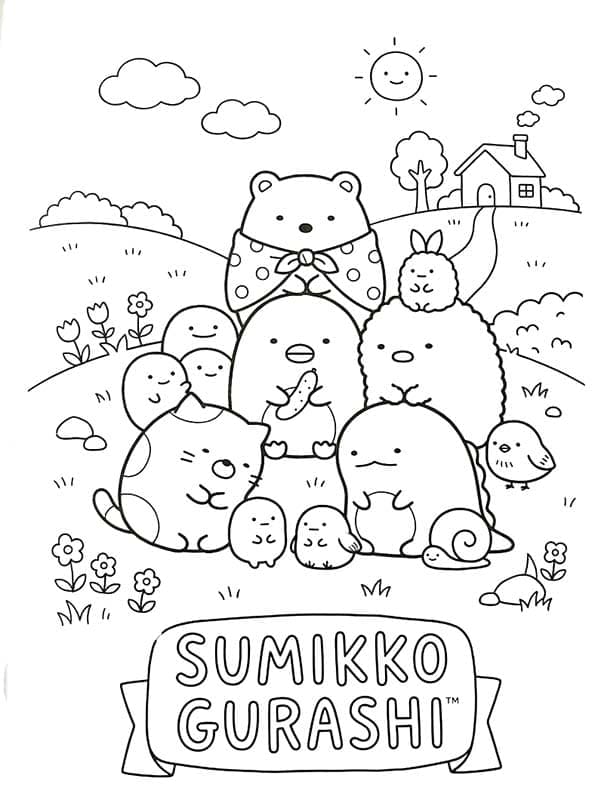 Sumikko Gurashi kostenlos druckbare basisch