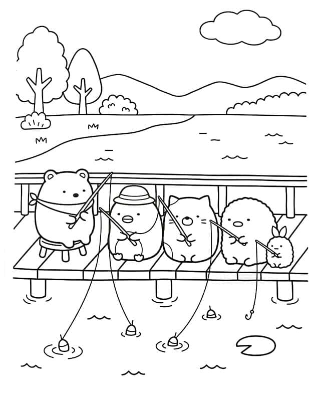 Sumikko Gurashi kostenlos druckbare einfach