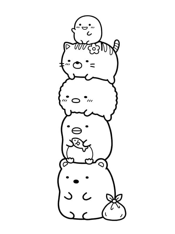 Sumikko Gurashi kostenlos druckbare schlicht