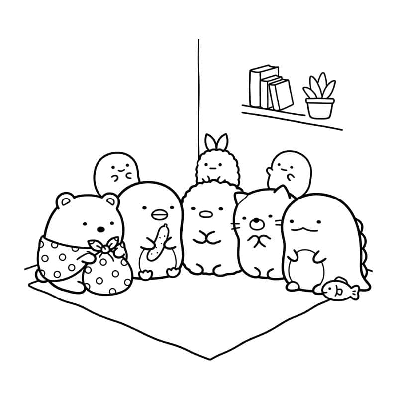 Sumikko Gurashi zum Ausdrucken für Kinder