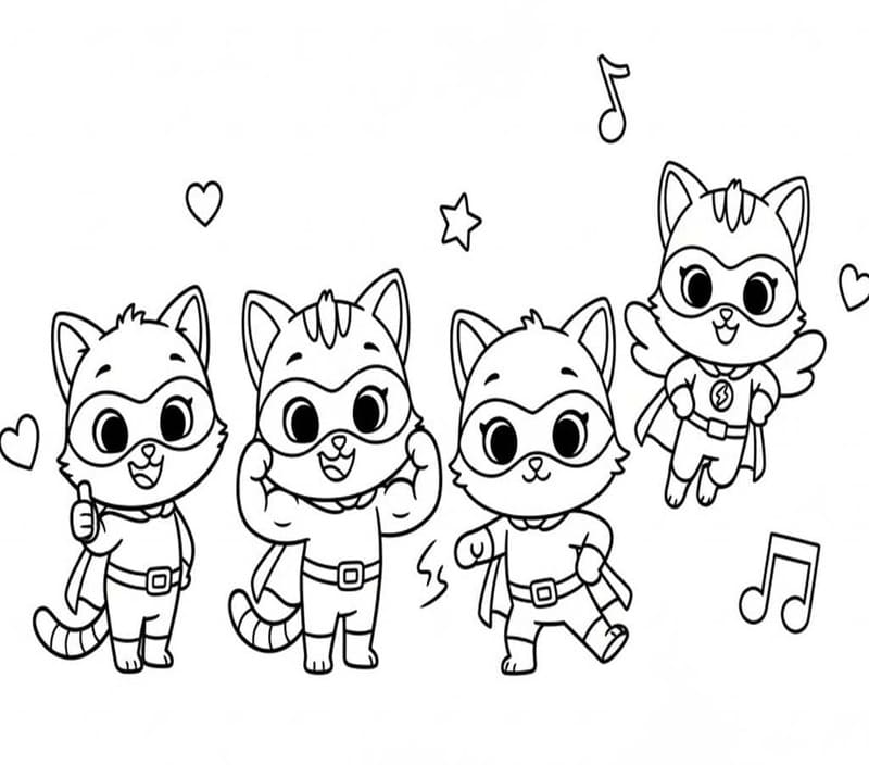 Superkitties druckbare basisch