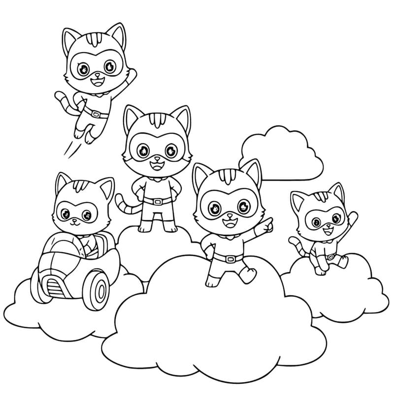 Superkitties druckbare einfach