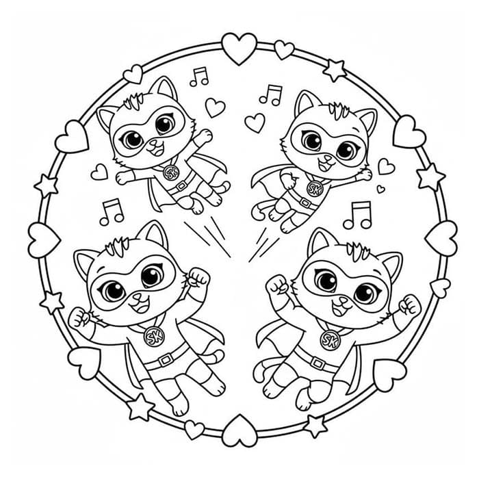Superkitties kostenlos druckbare basisch