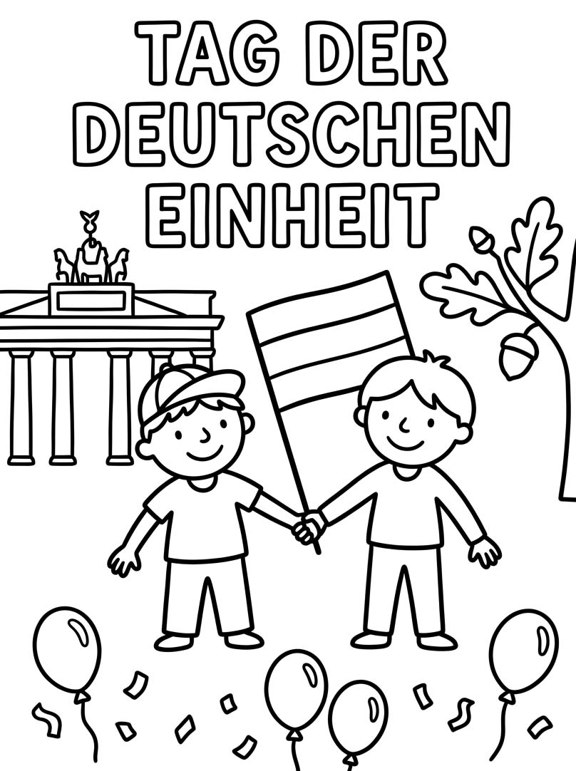 Tag der Deutschen Einheit druckbare