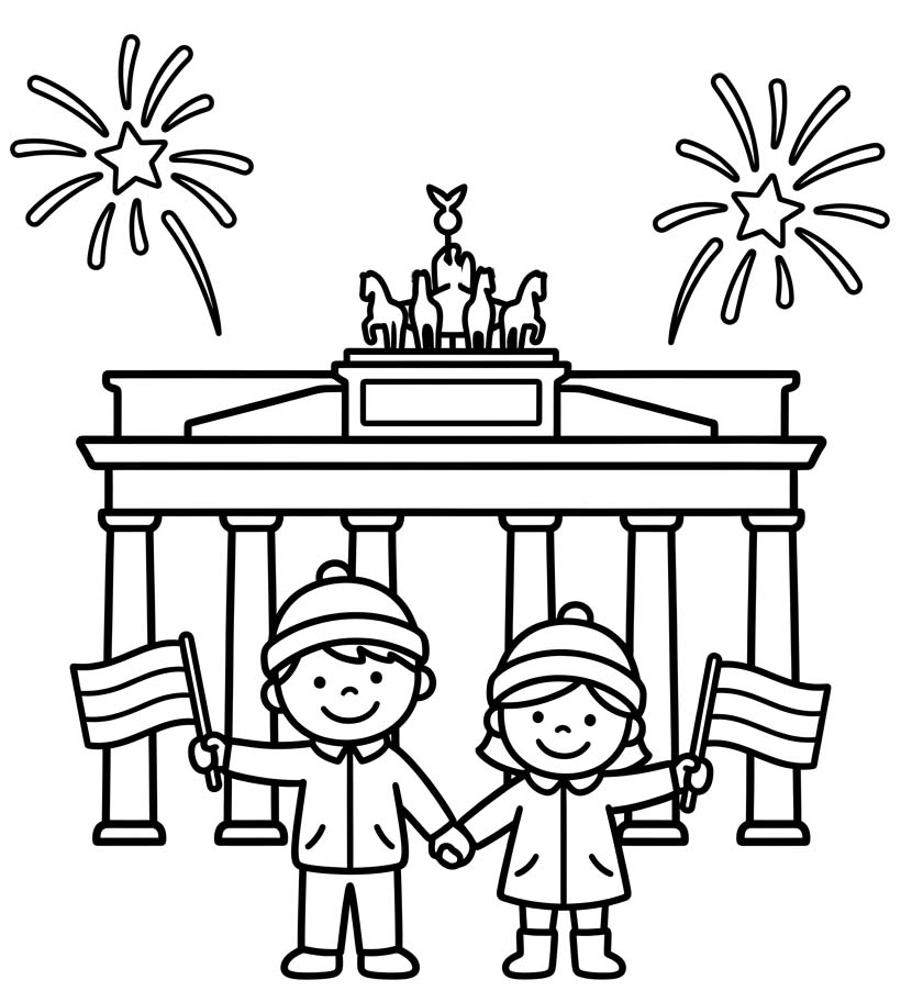 Tag der Deutschen Einheit druckbare basisch