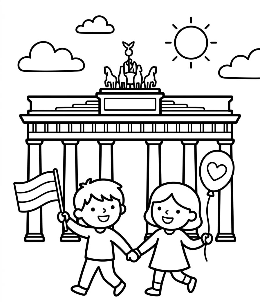 Tag der Deutschen Einheit kostenlos druckbare