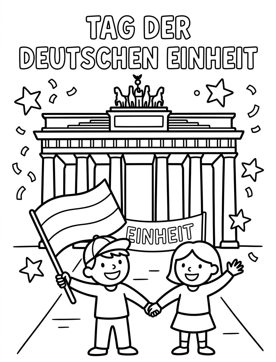 Tag der Deutschen Einheit zum Ausdrucken