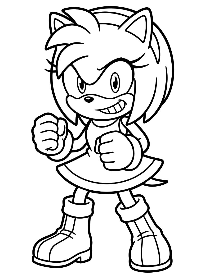 Zeichne Amy Rose
