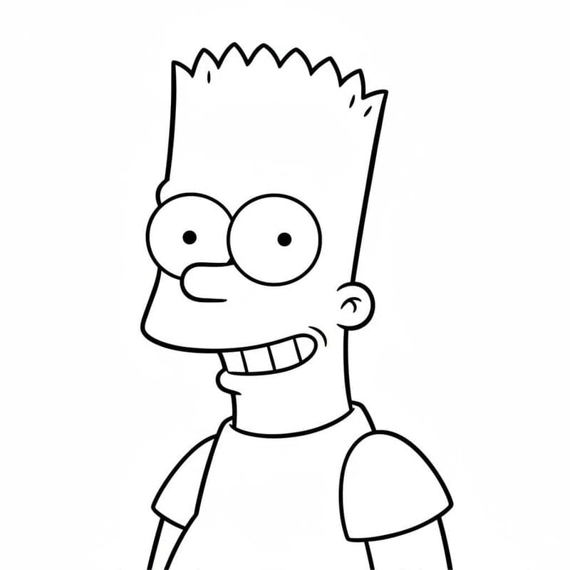 Bart Simpson coloring pages