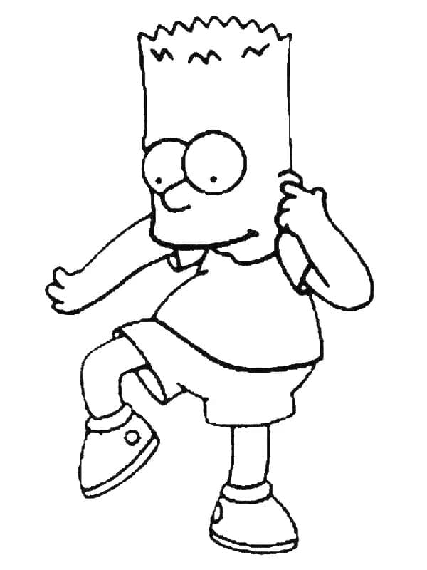 Zeichne Bart Simpson kostenlos einfach