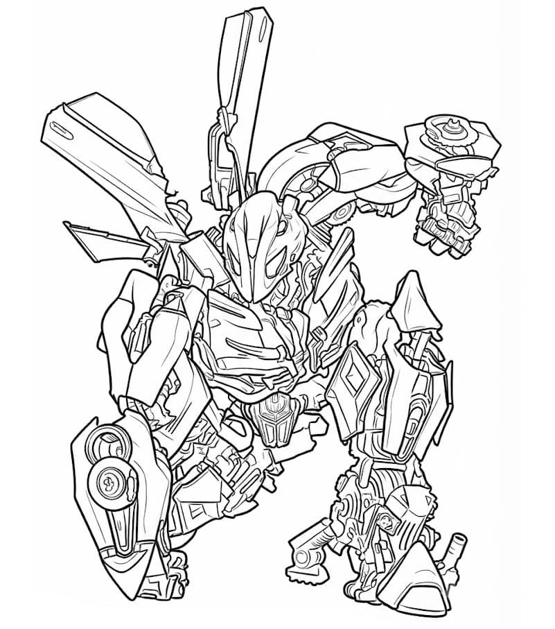 Zeichne Bumblebee druckbare schlicht