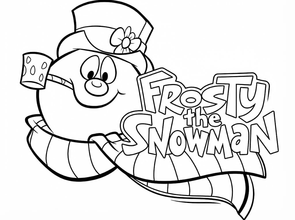 Zeichne Frosty der Schneemann