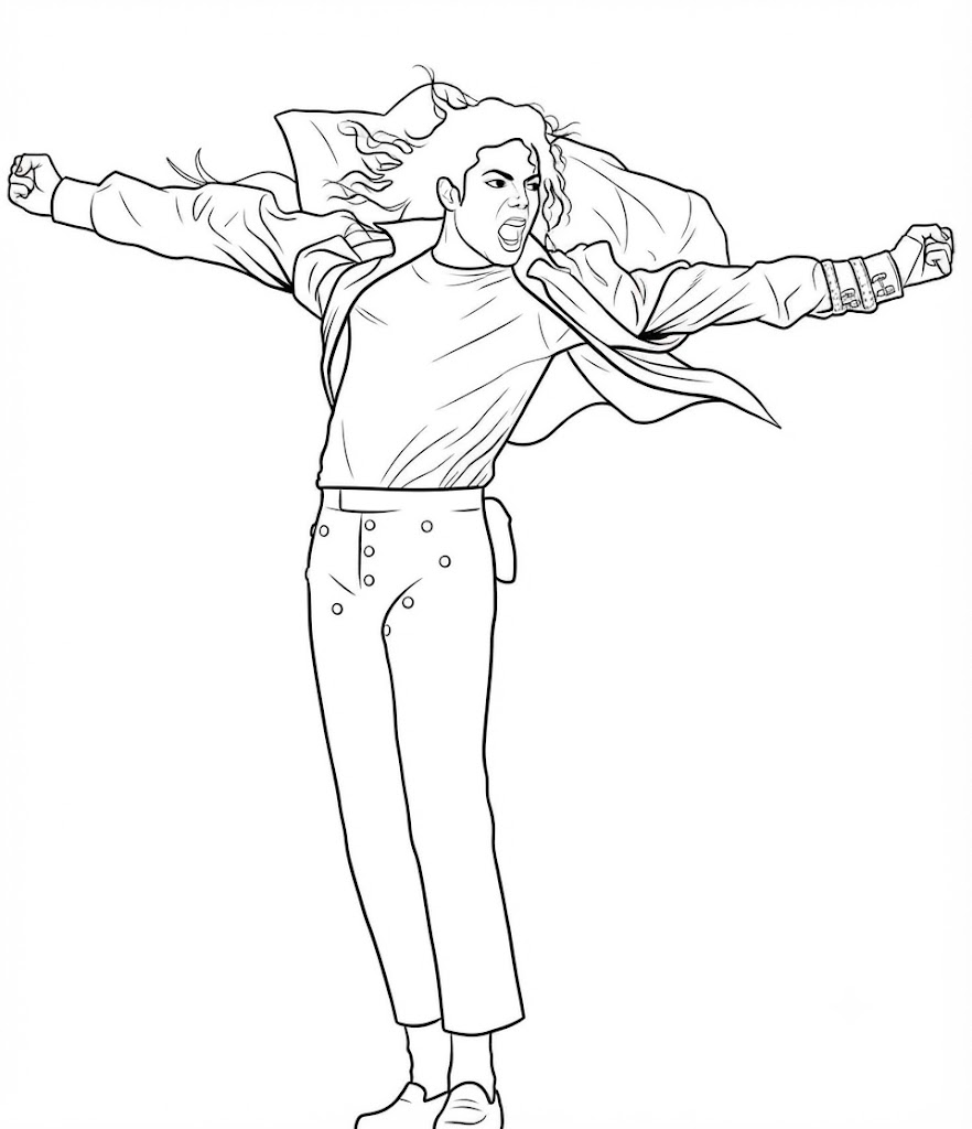 Zeichne Michael Jackson