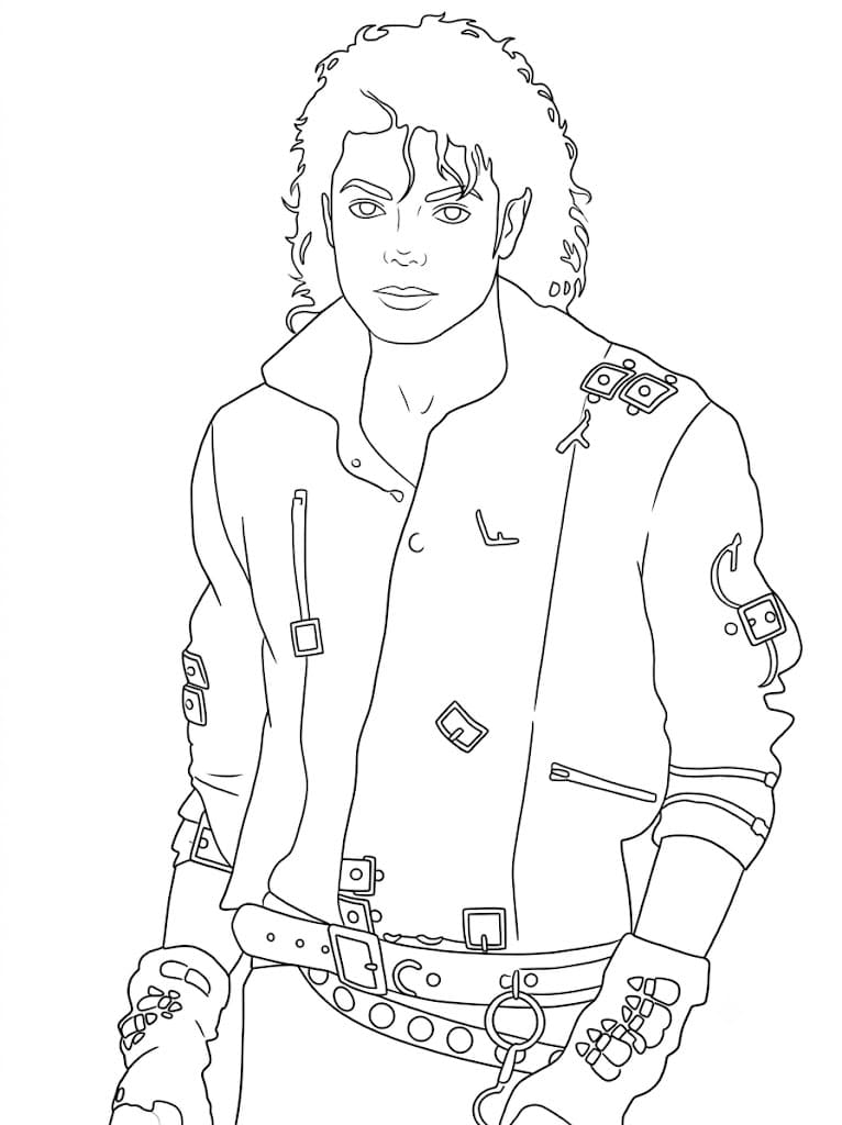 Zeichne Michael Jackson kostenlos