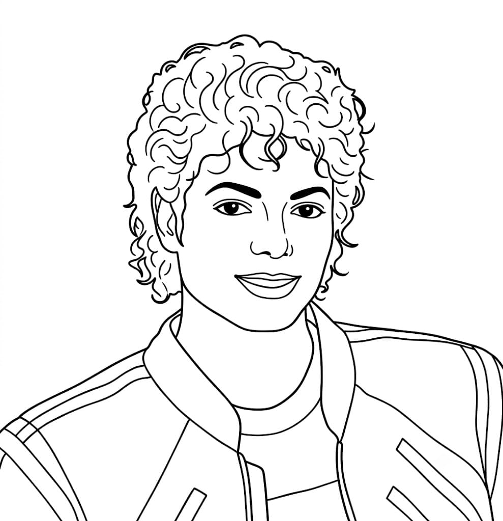 Zeichne Michael Jackson kostenlos basisch