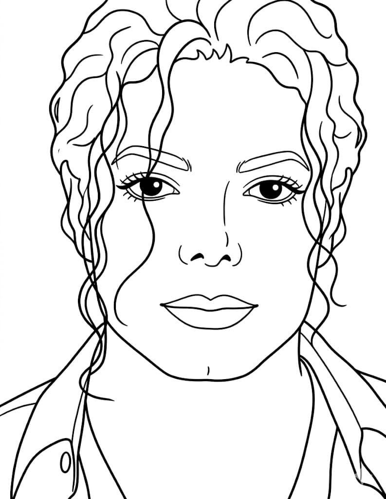 Zeichne Michael Jackson kostenlos einfach