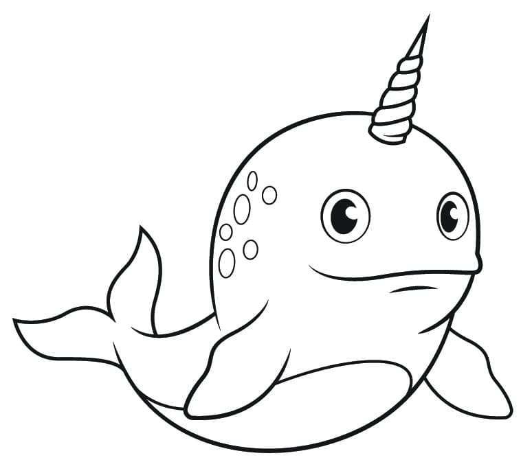 Narwal coloring pages