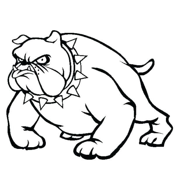 Zeichne Pitbull druckbare