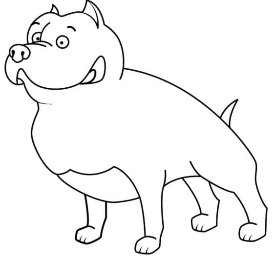 Zeichne Pitbull kostenlos einfach