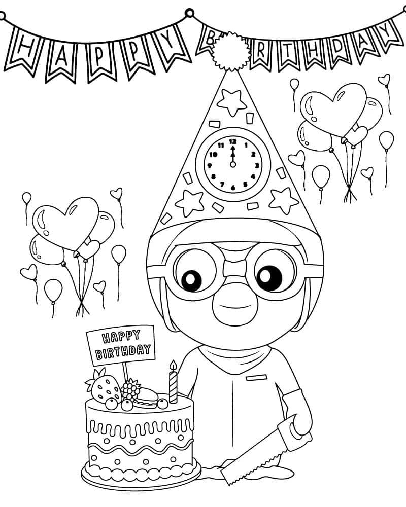 Zeichne Pororo basisch