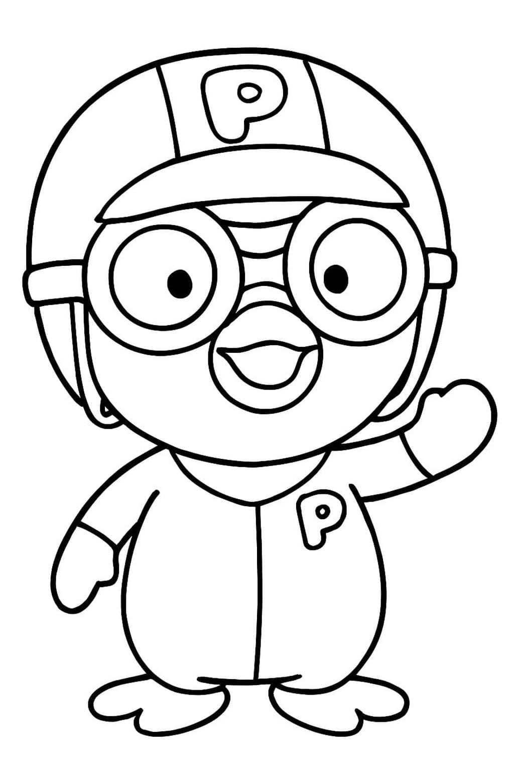 Zeichne Pororo kostenlos einfach