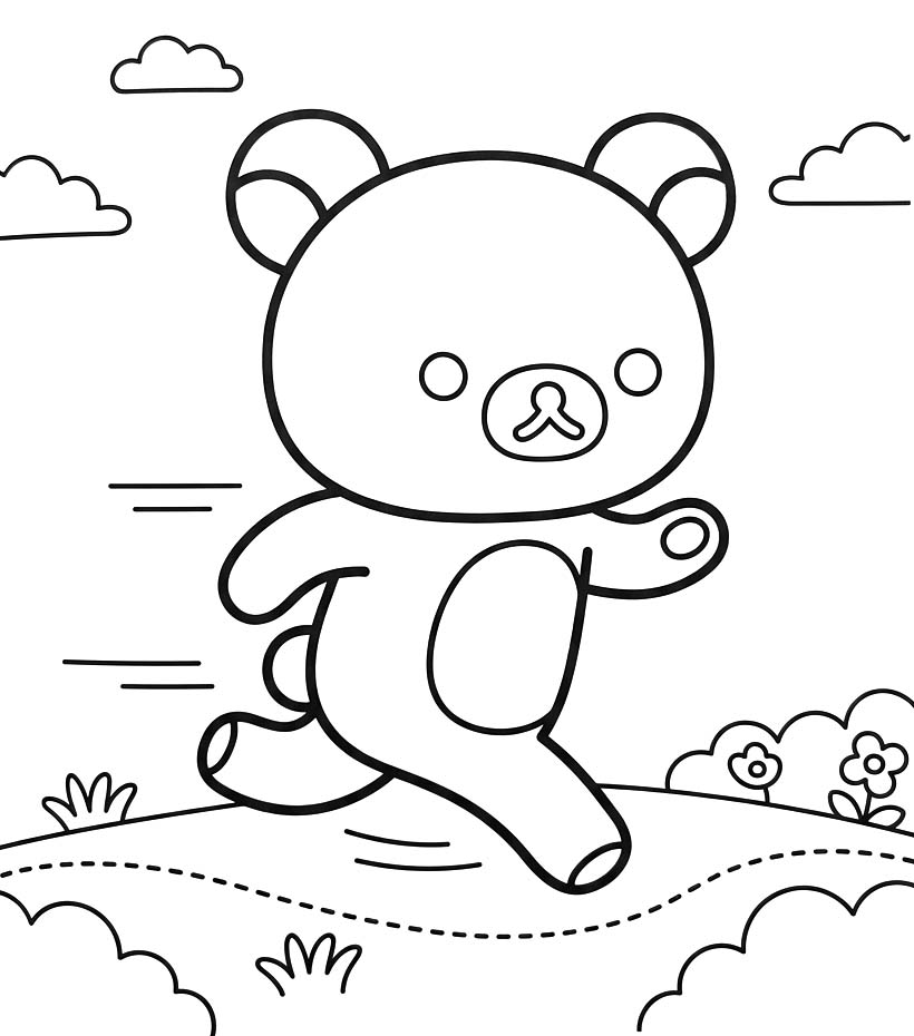 Zeichne Rilakkuma für Kinder
