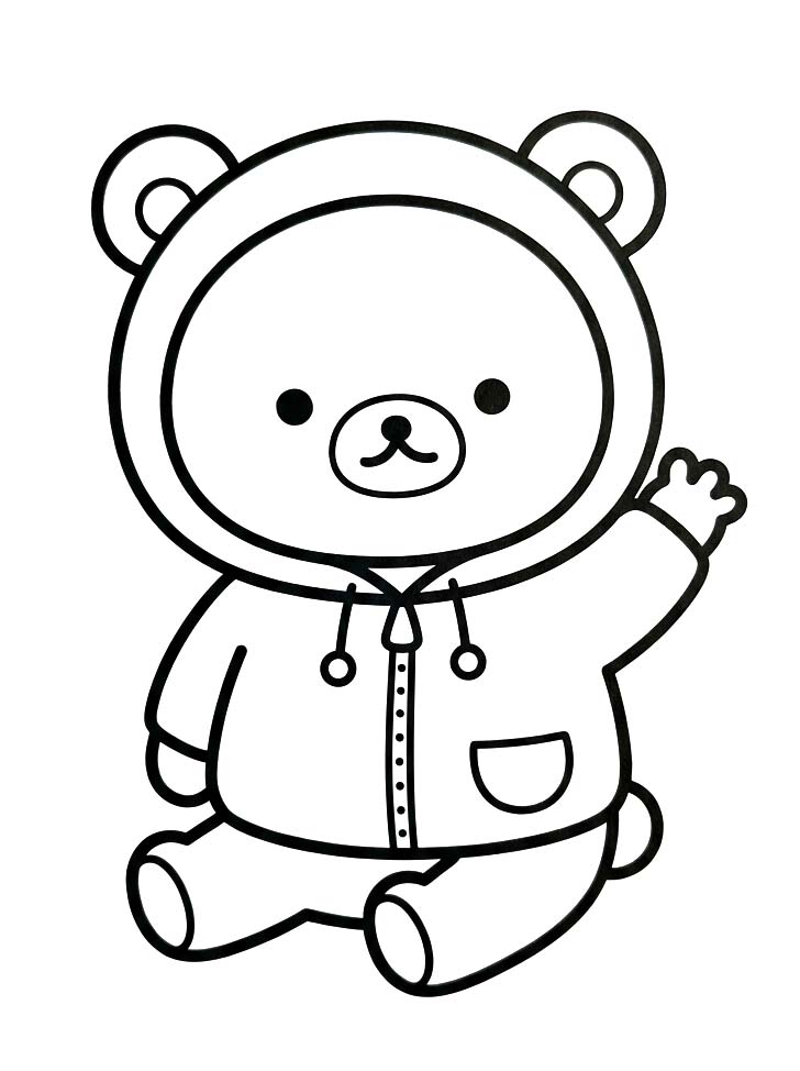 Zeichne Rilakkuma kostenlos basisch